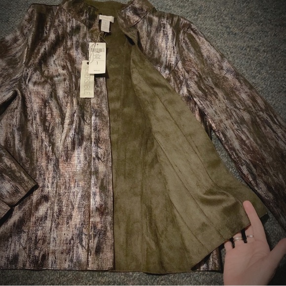 Chico’s reversible suede jacket - Picture 6 of 14